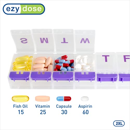 compartimentos grandes para medicamentos diarios