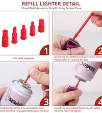 compatible con antorchas y encendedores