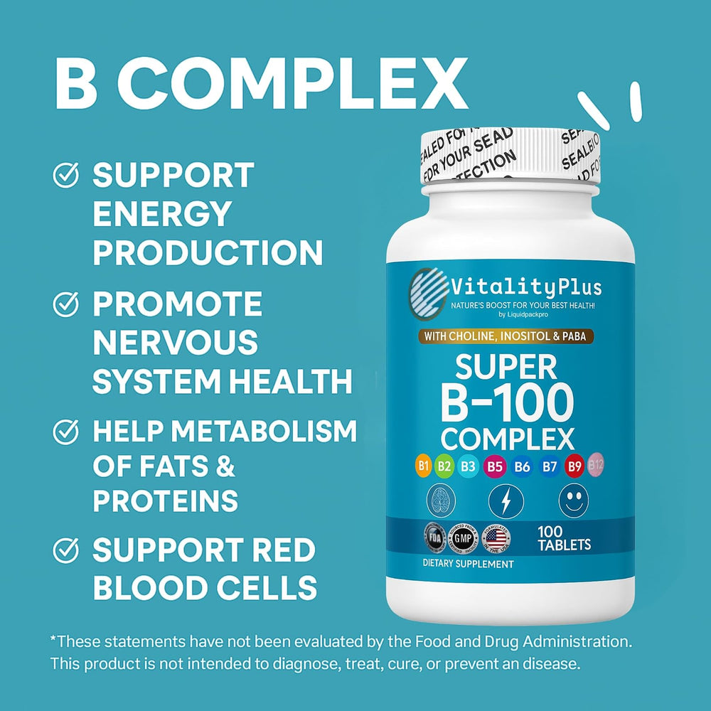 Complejo B LIQUIDPACKPRO 100 tabletas
