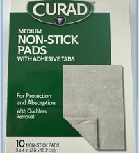 compresas no adherentes Curad para heridas