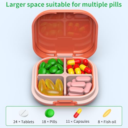 contenedor de medicamentos de 4 compartimentos