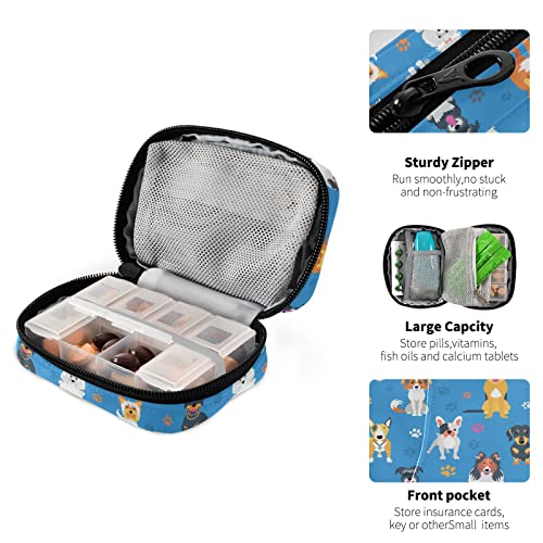 contenedor de suplementos para viajes