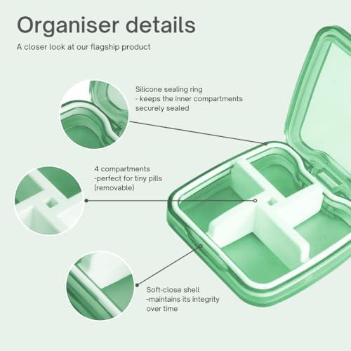 contenedor de viaje para medicamentos