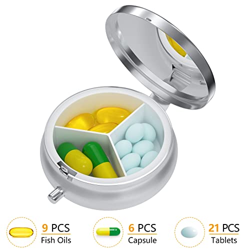 Contenedor de vitaminas compacto