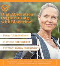 CoQ10 con BioPerine para mejor absorción
