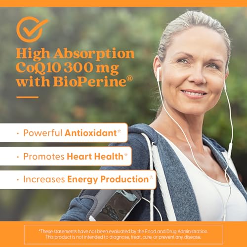 CoQ10 con BioPerine para mejor absorción