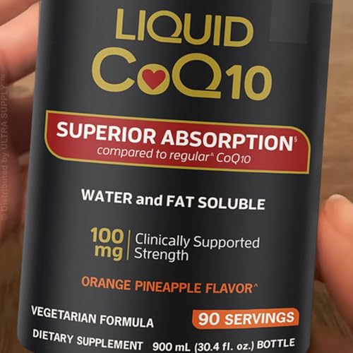 CoQ10 líquido sabor naranja y piña