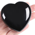 Corazón de obsidiana negra para meditación