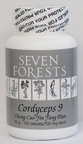 Cordyceps 9 tabletas para energía natural