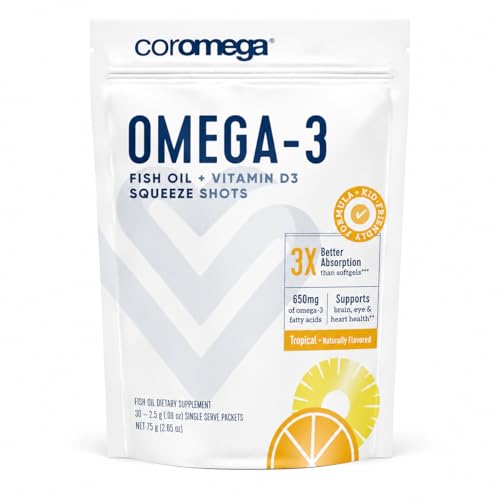 Coromega Omega 3 sabor tropical