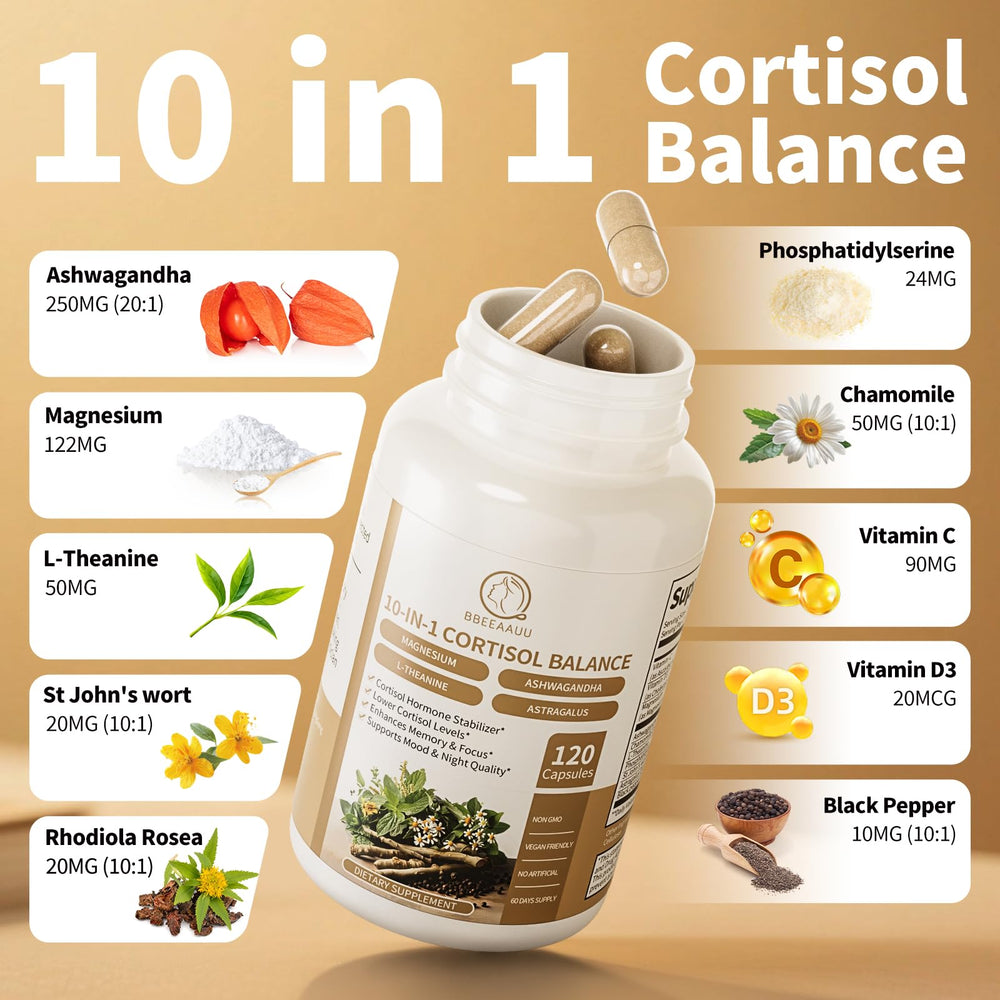 Cortisol Manager hierbas y botánicos
