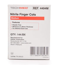 Cots de nitrilo para protección de dedos