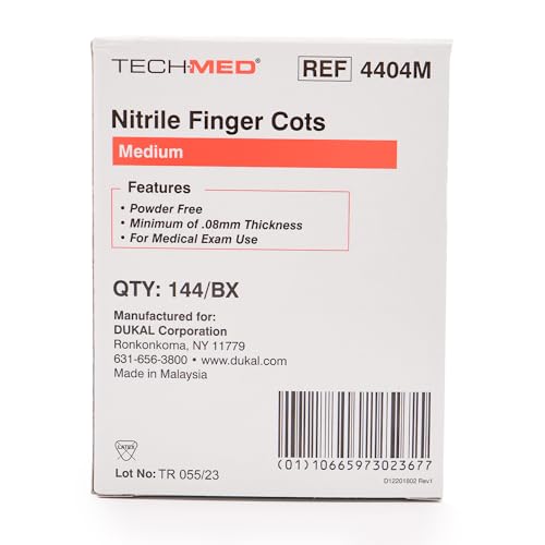 Cots de nitrilo para protección de dedos