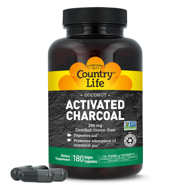 Country Life Carbón Activado 260 mg