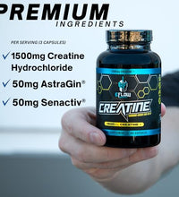 Creatina en cápsulas para recuperación muscular
