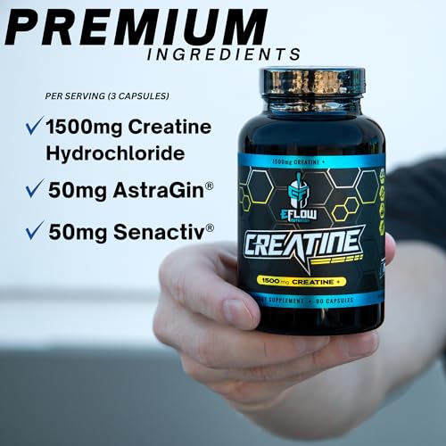 Creatina en cápsulas para recuperación muscular