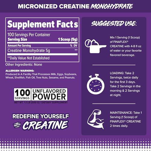 Creatina monohidratada 500 g FINAFLEX
