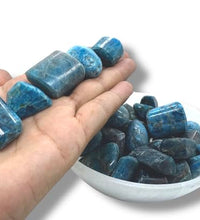 Cristales de apatito azul para meditación