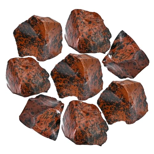 Cristales de obsidiana mahogany en bruto