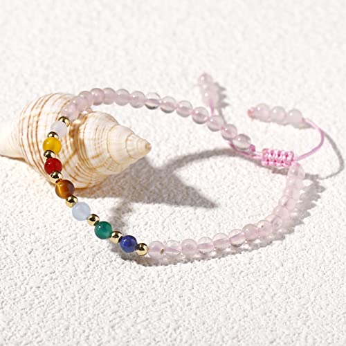 cristales de sanación en pulseras de tobillo