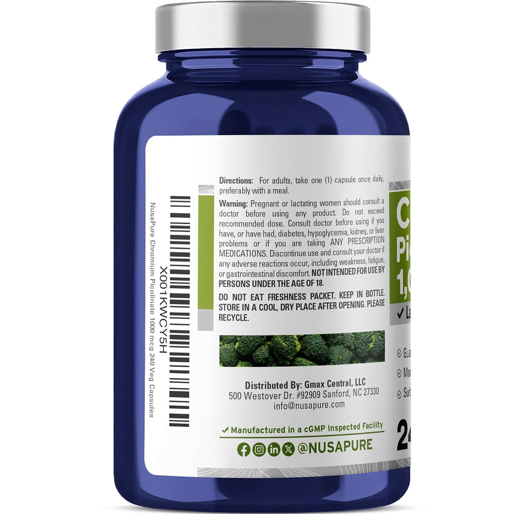 Cromo 1000 mcg NusaPure