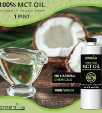 Cuidado de piel con aceite MCT