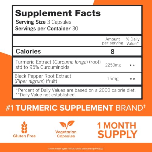 Cúrcuma 2250mg para bienestar diario