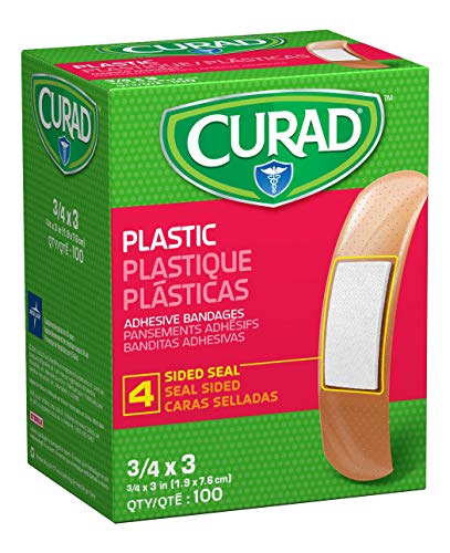 curitas adhesivas de plástico sin látex