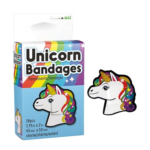 curitas adhesivas unicornio coloridas