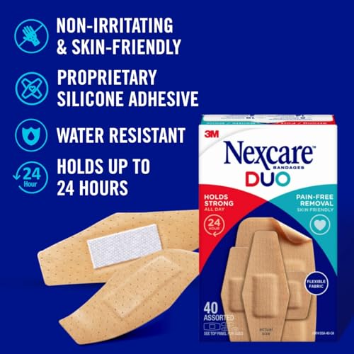 curitas nexcare tela flexible para comodidad