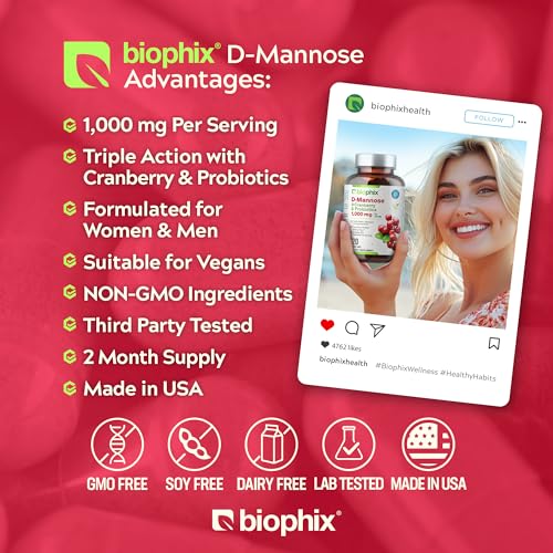 D-Mannosa 1000mg para digestión saludable