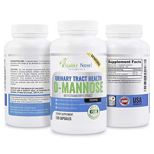 D-Mannosa de alta potencia 700mg