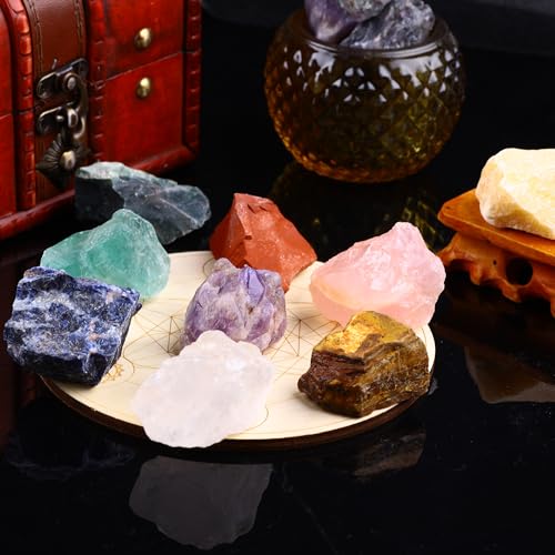 decoración con cristales naturales grandes