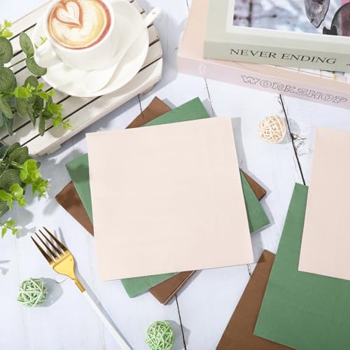 decoración de mesa con servilletas de papel