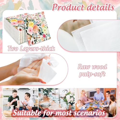 decoración de mesa con servilletas de papel