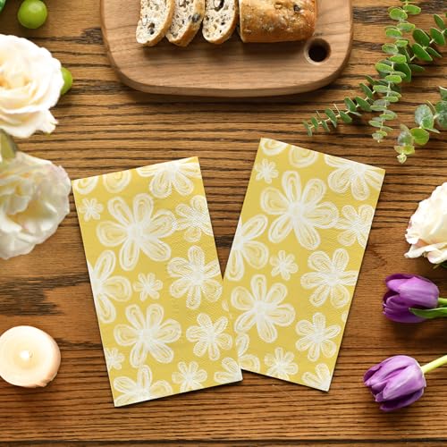 decoración de mesa con servilletas de papel