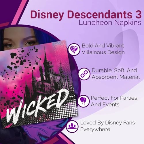 decoración de mesa con servilletas Disney