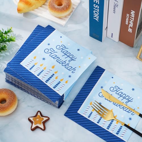 decoración de mesa para Hanukkah
