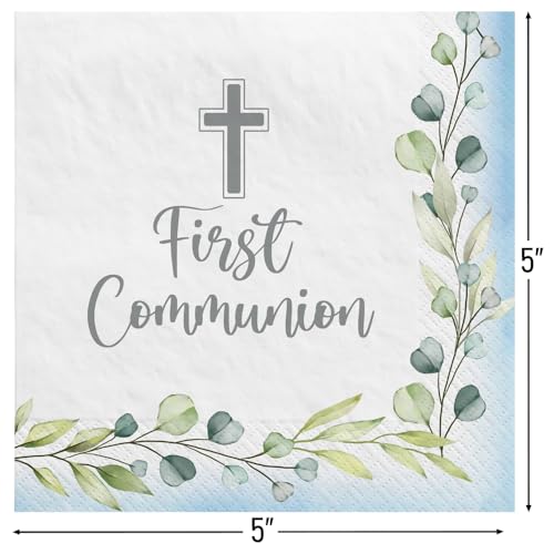 Decoración elegante con servilletas azules