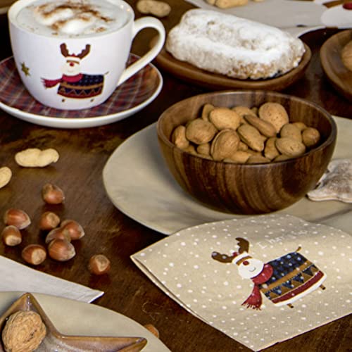 decoración navideña con servilletas de papel