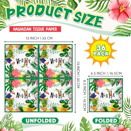 decoración tropical con servilletas Crtiin