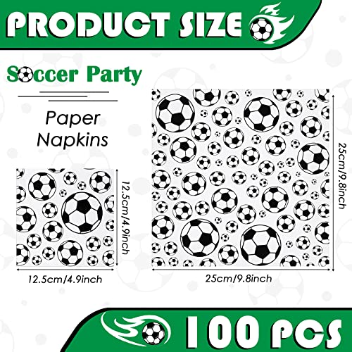 decoraciones de cumpleaños con servilletas de fútbol