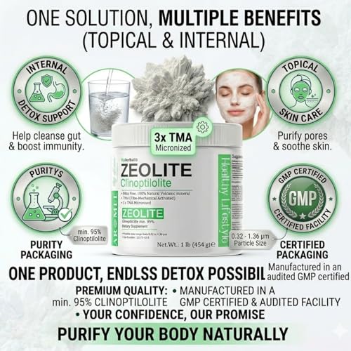 Detox natural con polvo de zeolita