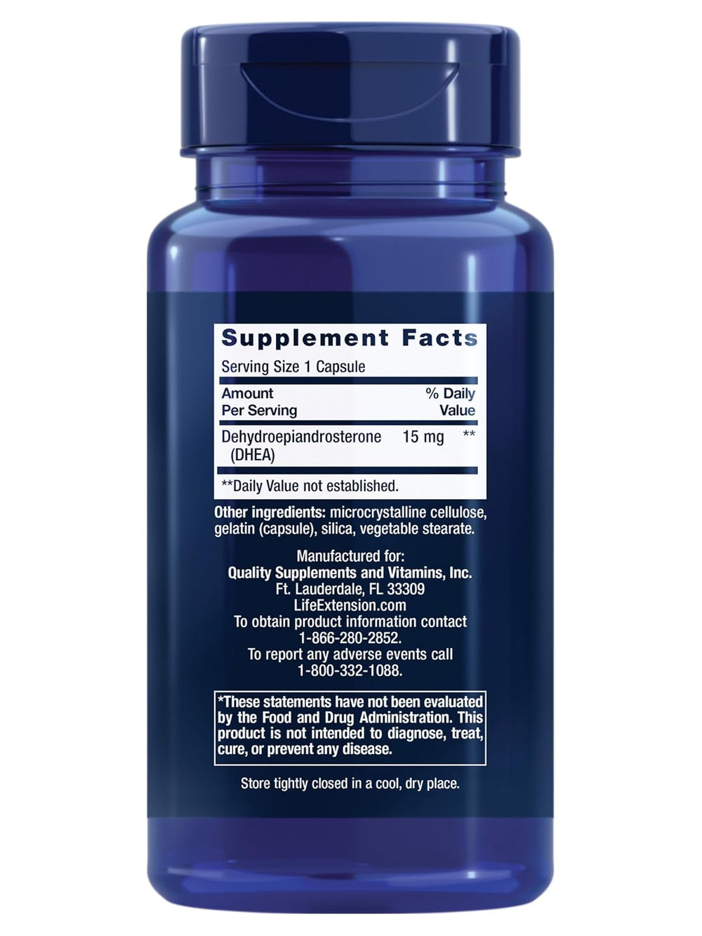 DHEA 15 mg en cápsulas