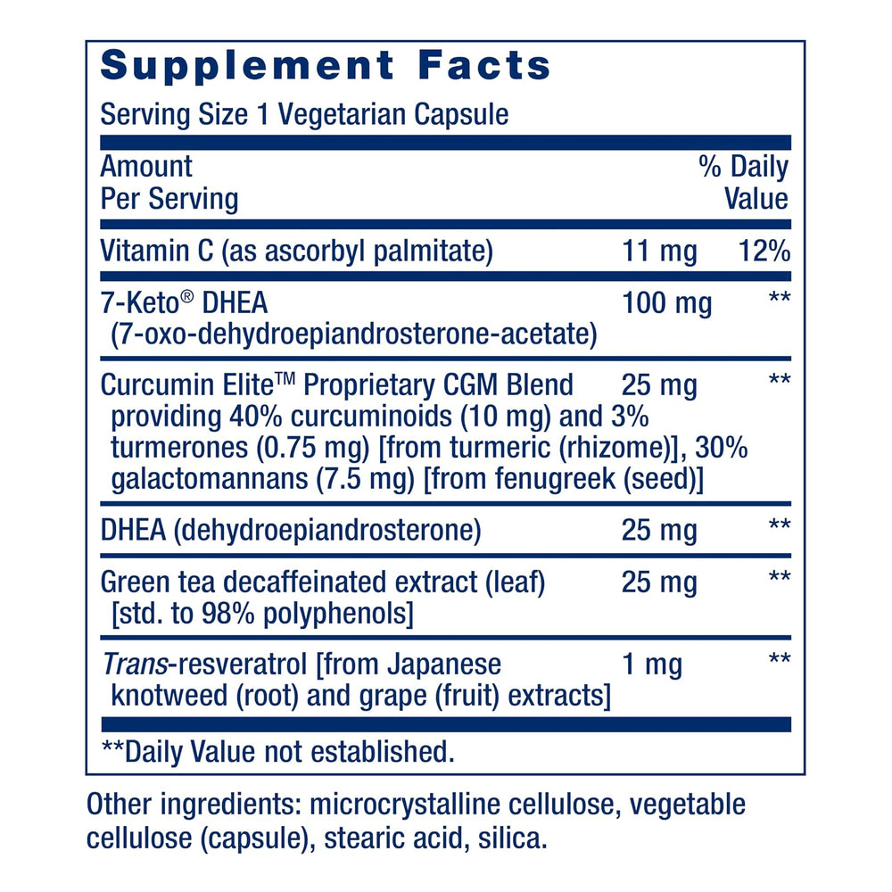 DHEA y 7-Keto 60 cápsulas