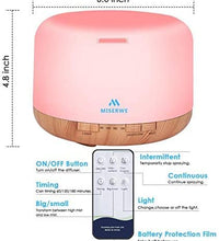 difusor con control remoto fácil de usar