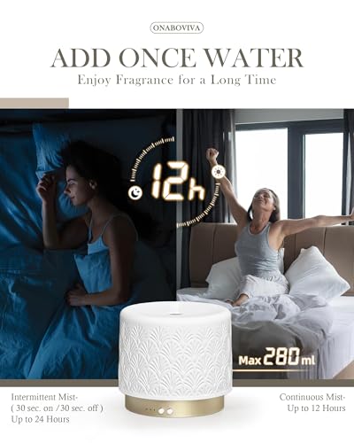 difusor con luz ambiental y aromaterapia