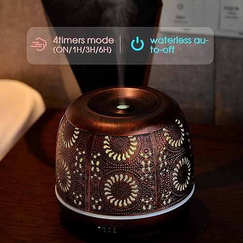 difusor de aromaterapia 500ml cobre rojo