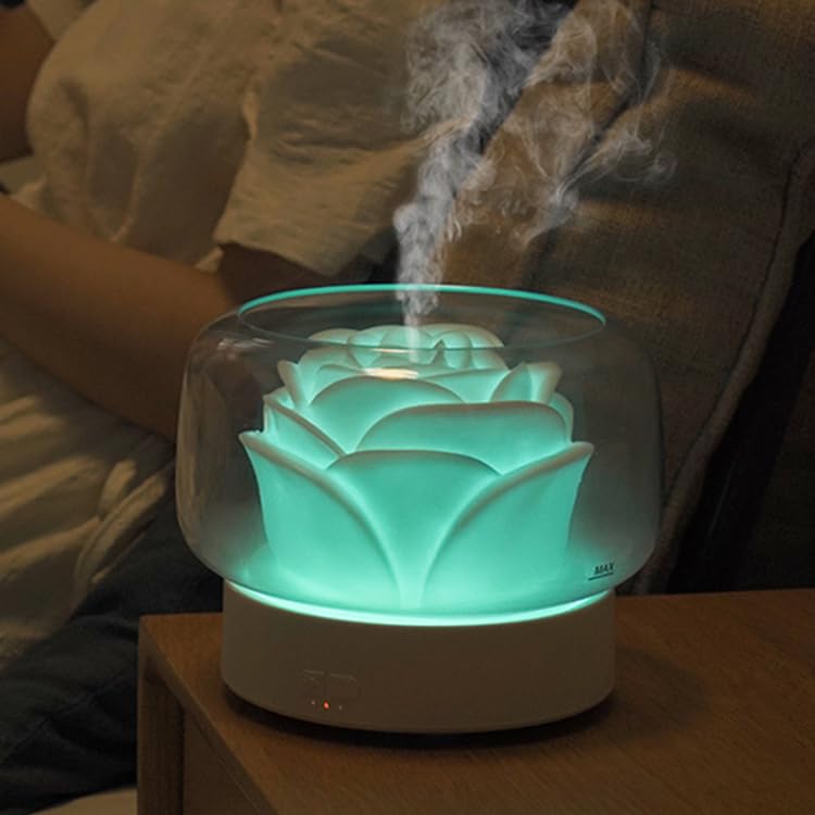 difusor de aromaterapia con luces cambiantes