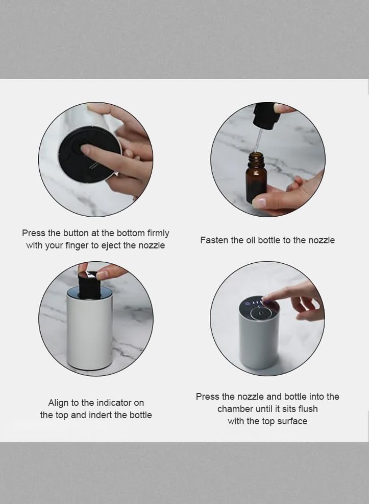 difusor portátil con batería recargable